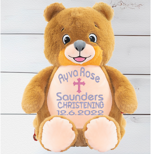 Personalised Embroidery Theodore the Brown Teddy Bear