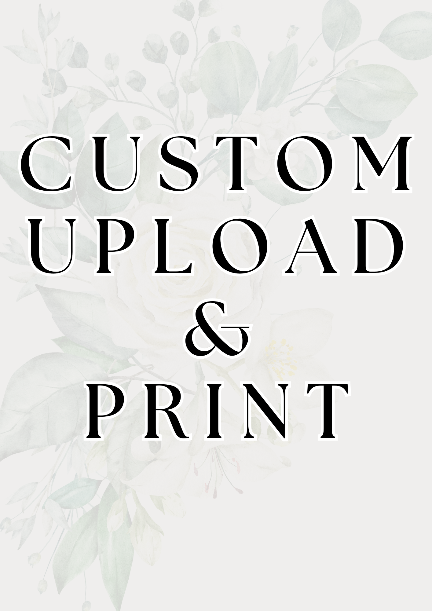 Custom Upload & Print Wedding Welcome Sign