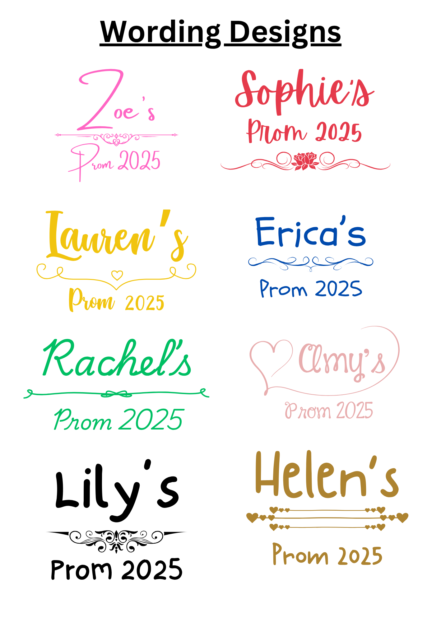 Personalised Prom Lace Robe & Accessories