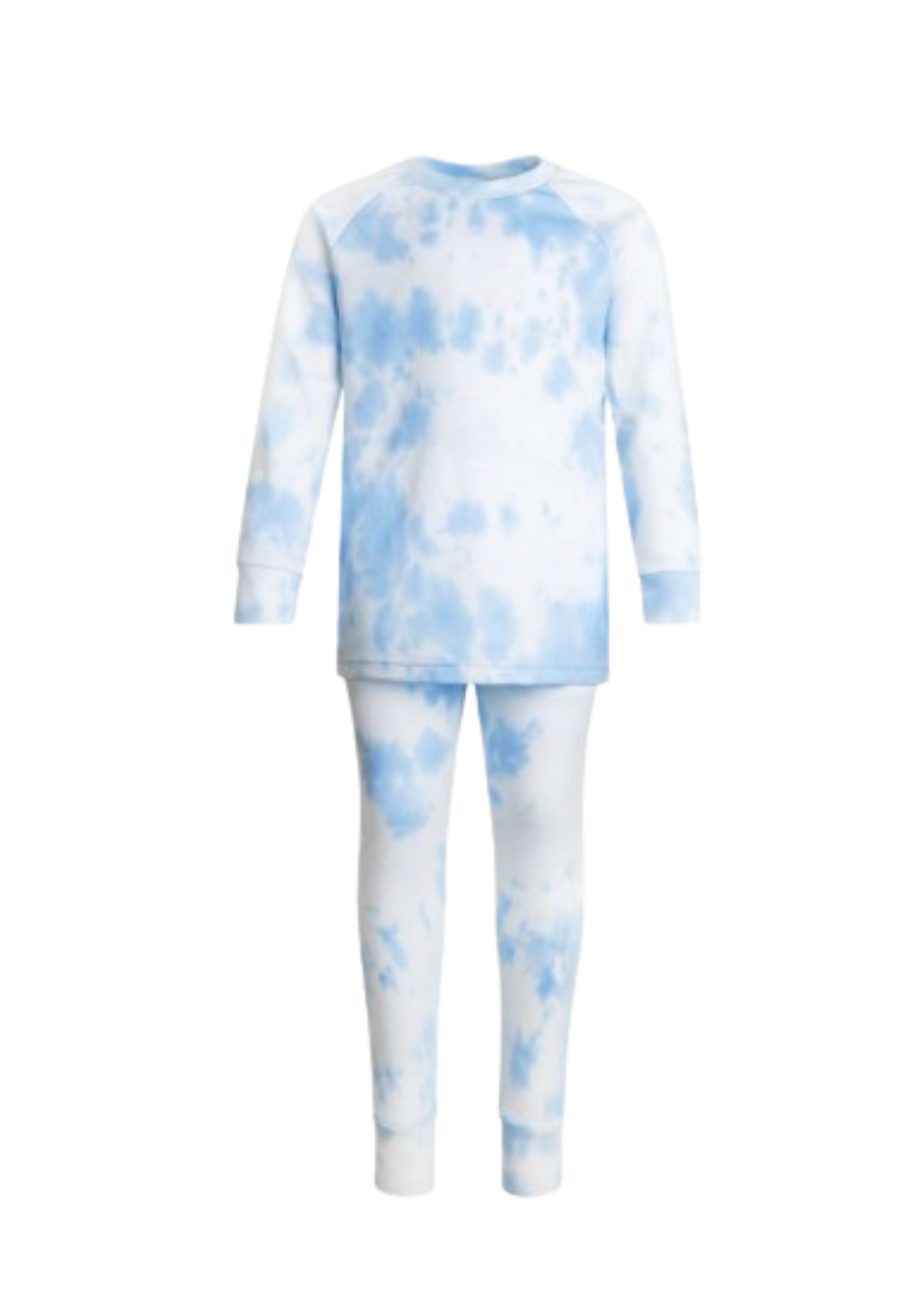 Personalised Blue & White Tie Dye Lounge Wear/ Pyjama Set - CreationPartyShop
