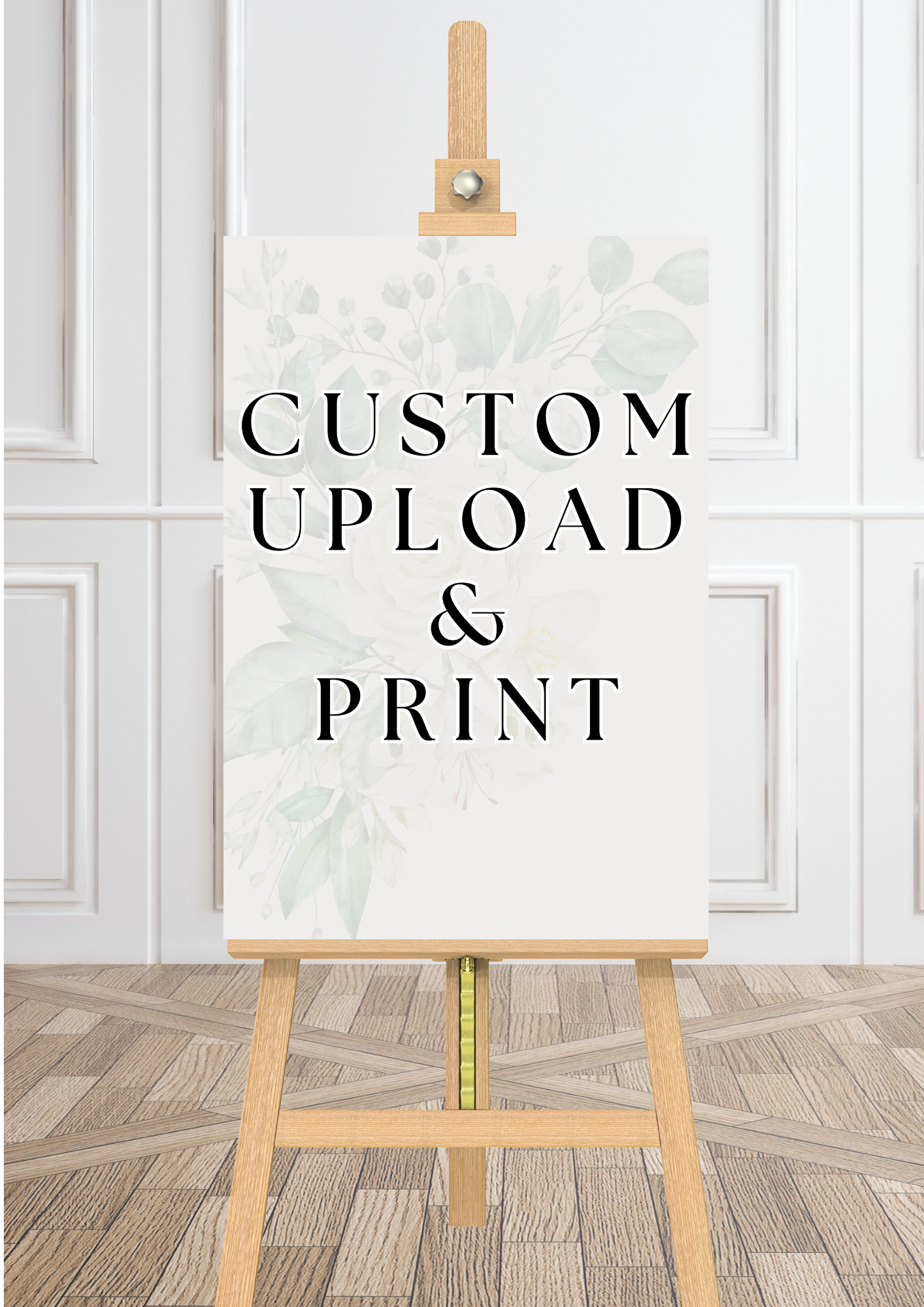 Custom Upload & Print Wedding Welcome Sign