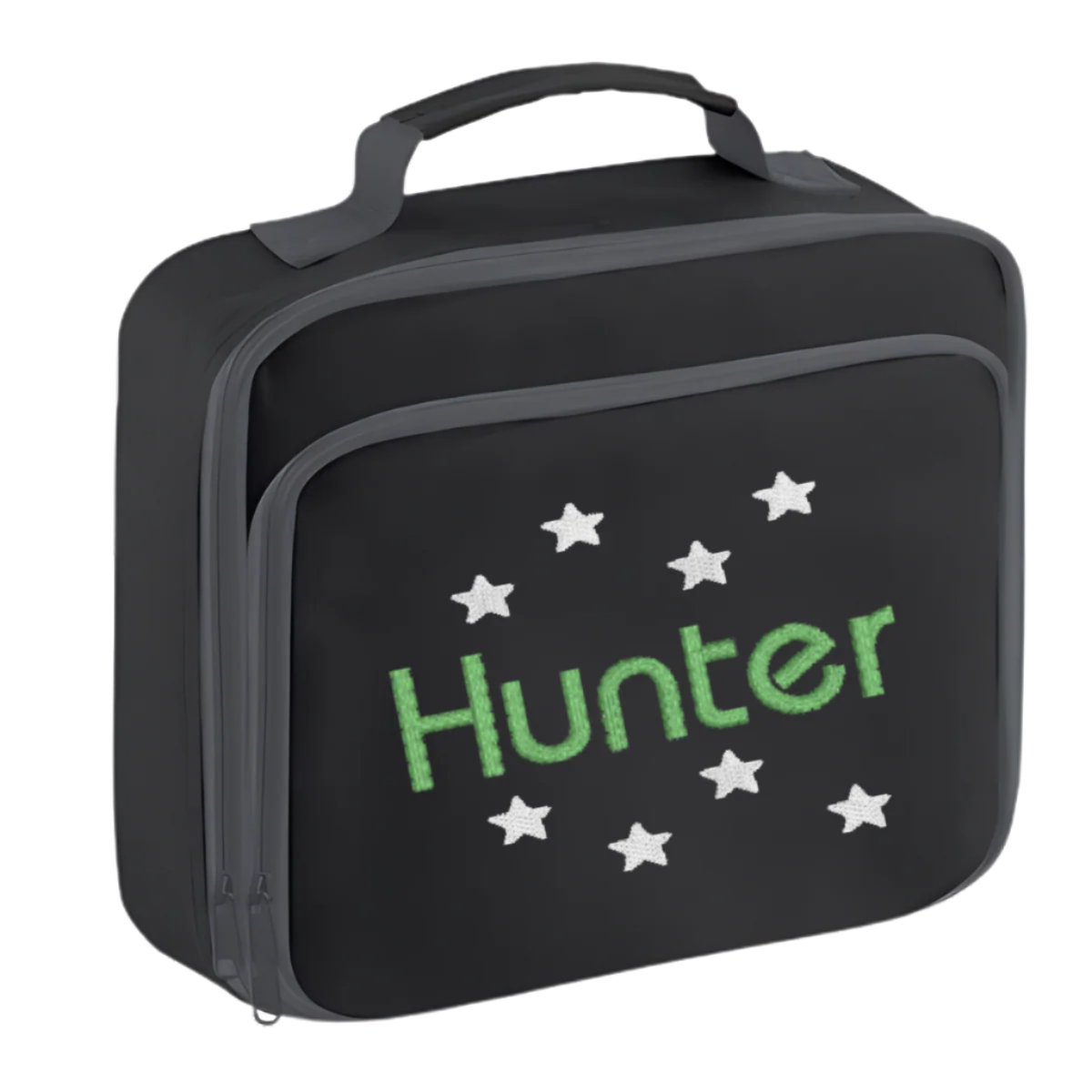 Personalised Lunch Box Cooler. Jet Black, Jungle Camo, Navy Blue, Pretty in Pink! Embroidery Personalisation comes complimentary.