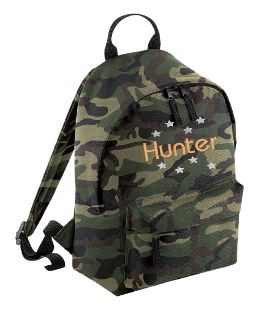 Personalised Mini School Backpack/Rucksack - Stars Around Design