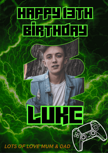 Gamer Themed Birthday Party Photo Banners & Posters - Any Age