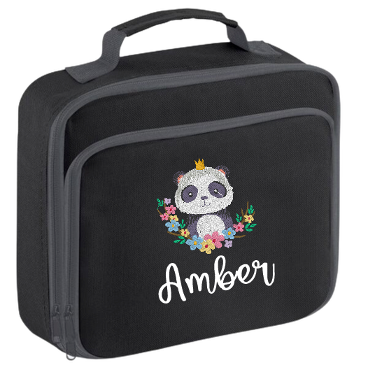 Introducing the ultra-stylish, Personalised Lunch Box Cooler! It's the total package: Zippered front pocket for easy customization. Zippered main compartment. Fully insulated. Wipeable interior. Internal ID label.  Colour - Black Adjustment handle from 7.5cm to 8cm. Reach certified.  Choose between 4 colours - Jet Black, Jungle Camo, Navy Blue, Pretty in Pink!  Rucksack Dimensions 24 x 20 x 8cm. 3 litres.  Personalisation comes complimentary - no extra cost!