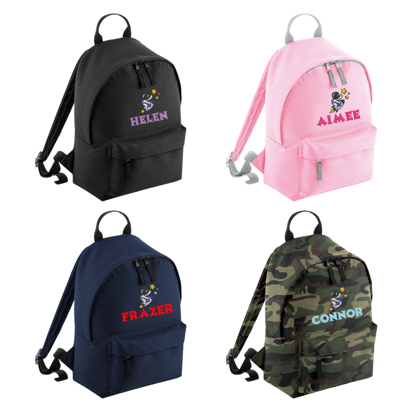 Personalised Mini School Backpack/Rucksack - Astronaut Design