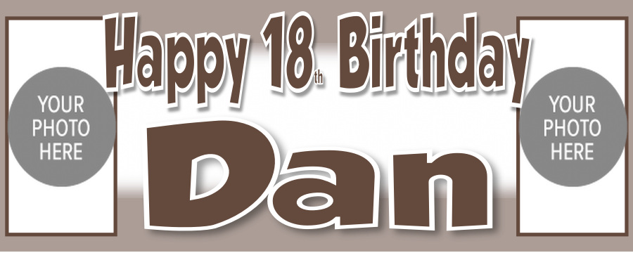 Personalised Birthday Party Photo Banners Posters are offered in a Various Colour Designs, featuring a combination of two images on the banner one image on posters.  Our customisable banners and posters can be personalised with any age, name, colour.  All our Banners Posters are printed on Luxury 240gsm Photo Paper.