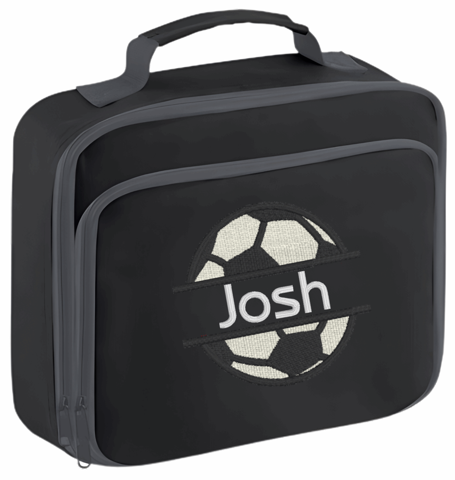 Personalised School Lunch Bag/ Cooler - Football Design