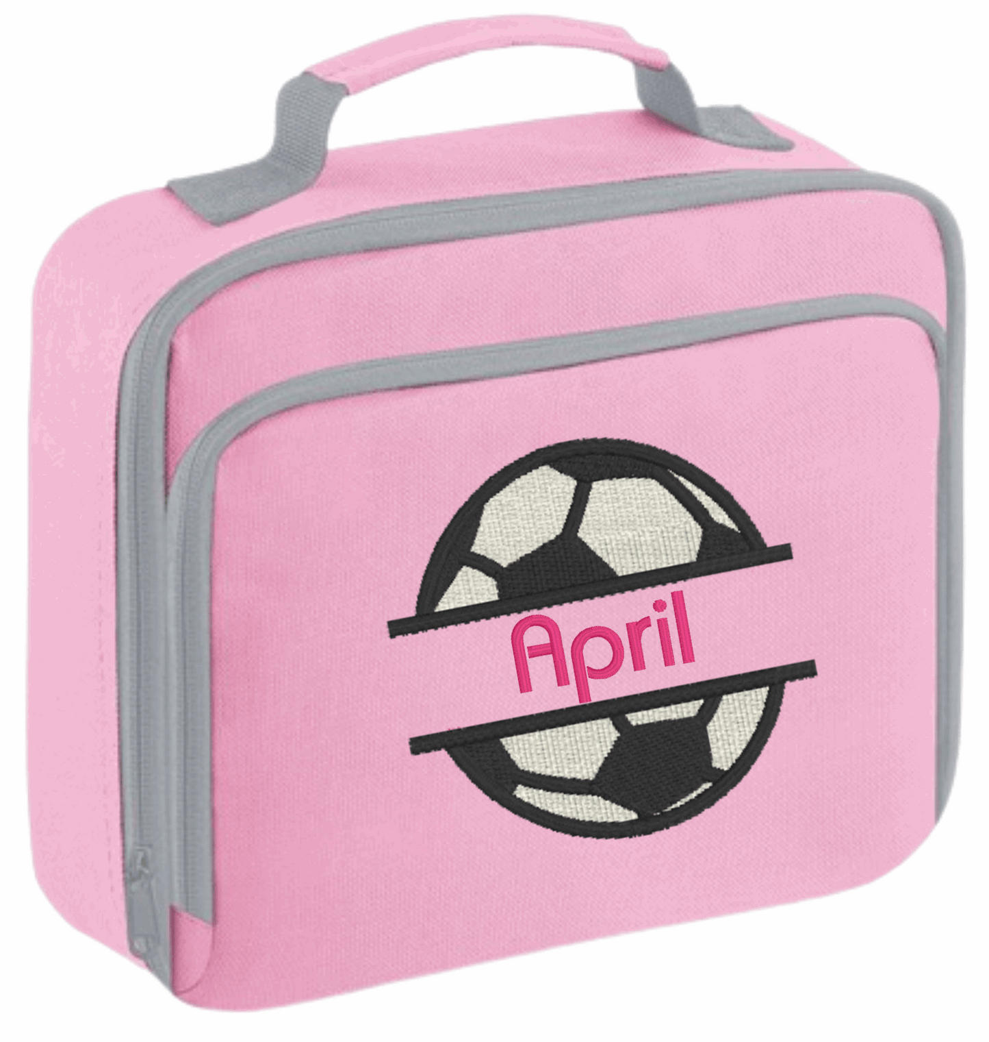 Personalised School Lunch Bag/ Cooler - Football Design