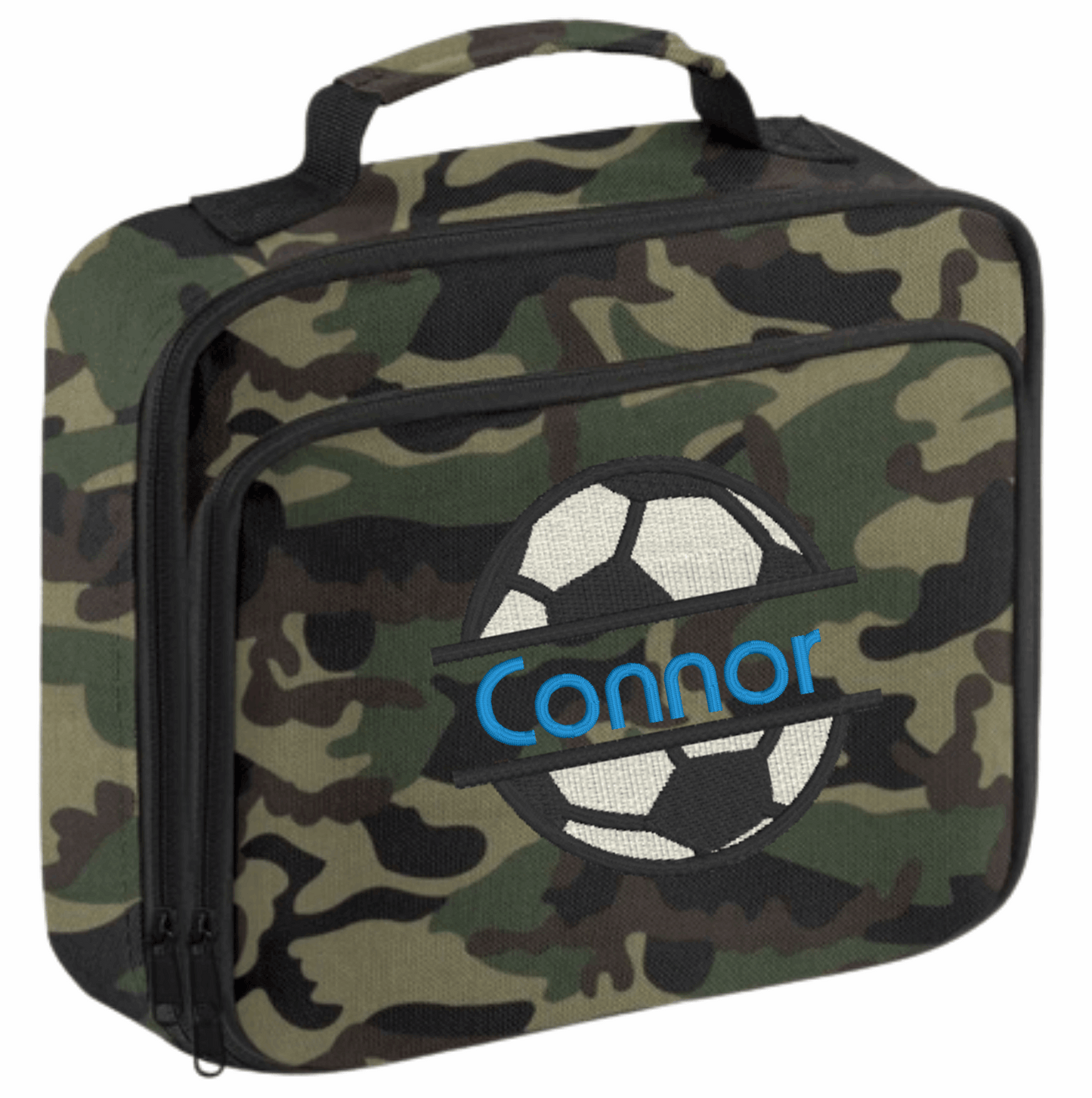 Personalised School Lunch Bag/ Cooler - Football Design