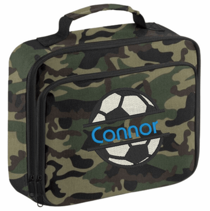Personalised School Lunch Bag/ Cooler - Football Design