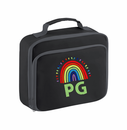 Personalised School Lunch Bag/ Cooler - Rainbow Design