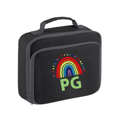 Personalised School Lunch Bag/ Cooler - Rainbow Design