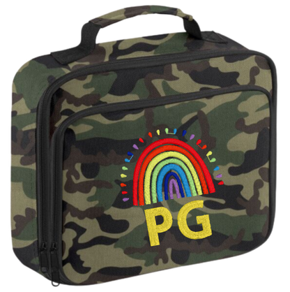 Personalised School Lunch Bag/ Cooler - Rainbow Design