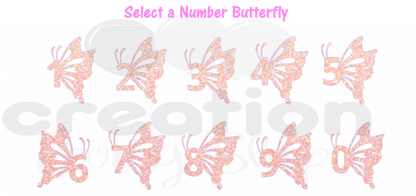 Searching for the perfect wake up PJs for your little girl? Look no more! Our one-of-a-kind "When I Wake Up" design set is the perfect addition to any birthday bash. Personalized with a name and age, these jammies come in both Solid Pink & White, Pink Candy Striped White. Enhance your sleepwear with our exquisite Butterfly Number Monogram Design, featuring delicate and vibrant colours for both the font and butterfly number monogram.