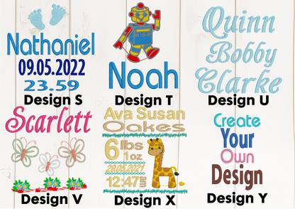 Personalised Blue Bubble Blanket - CreationPartyShop