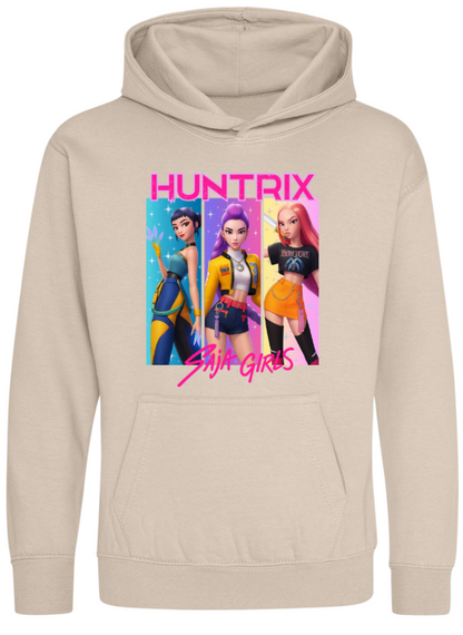 Step into the world of K-Pop Demon Hunters with our Huntrix Children’s Hoodies, inspired by Zoey, Rumi, and Mira — the ultimate trio of style and confidence.