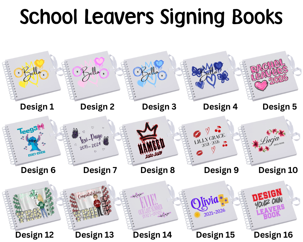 School Leavers 2026 Signing Books - CreationPartyShop