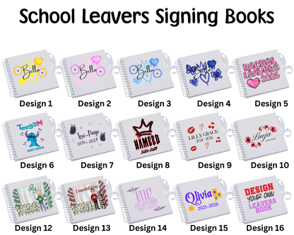 School Leavers 2026 Signing Books - CreationPartyShop