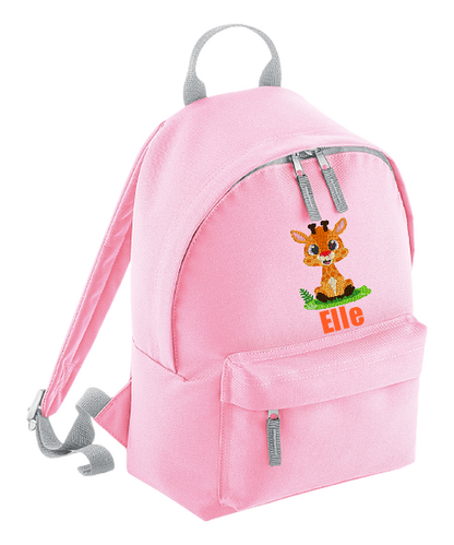 Personalised Pink Mini School Backpack/Rucksack - Animal Designs - CreationPartyShop