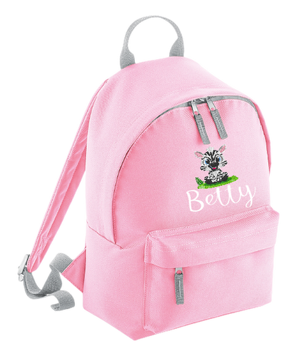 Personalised Pink Mini School Backpack/Rucksack - Animal Designs - CreationPartyShop