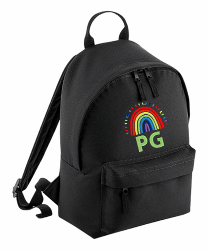 Personalised Mini School Backpack/Rucksack - Rainbow Design