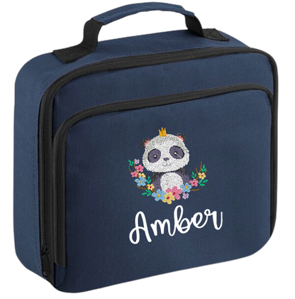 Introducing the ultra-stylish, Personalised Lunch Box Cooler! It's the total package: Zippered front pocket for easy customization. Zippered main compartment. Fully insulated. Wipeable interior. Internal ID label.  Colour - French Navy Blue Adjustment handle from 7.5cm to 8cm. Reach certified.  Choose between 4 colours - Jet Black, Jungle Camo, Navy Blue, Pretty in Pink!  Rucksack Dimensions 24 x 20 x 8cm. 3 litres.  Personalisation comes complimentary - no extra cost!