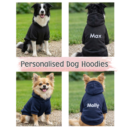 Personalised Dog Hoodie with Embroidery – Custom Pet Name Hoodie - CreationPartyShop