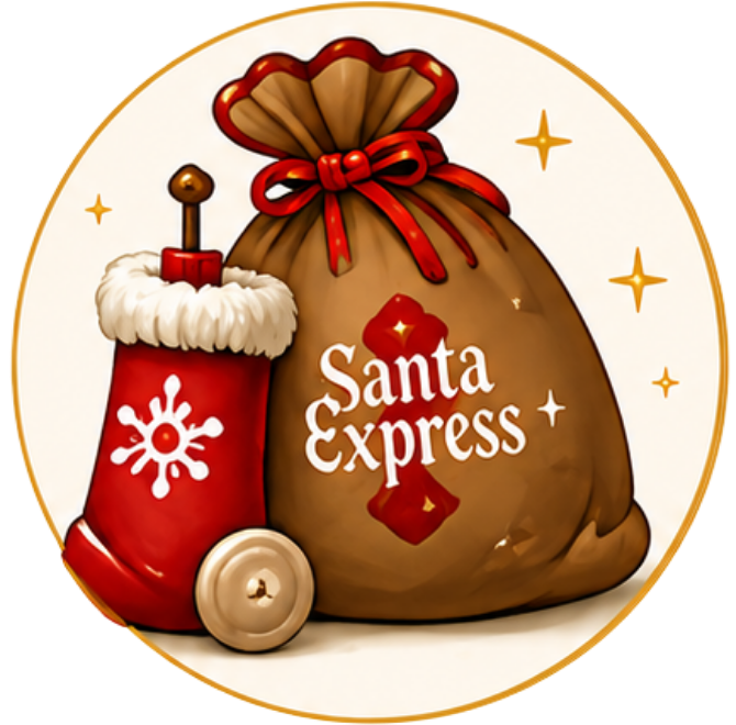 Christmas stockings and sack for christmas icon
