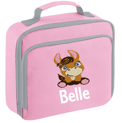 Introducing the ultra-stylish, Personalised embroidery Lunch Box Cooler! It's the total package: Zippered front pocket for easy customization. Zippered main compartment. Fully insulated. Wipeable interior. Internal ID label.  Colour - French Navy Blue Adjustment handle from 7.5cm to 8cm. Reach certified.  Choose between 4 colours - Jet Black, Jungle Camo, Navy Blue, Pretty in Pink!  Rucksack Dimensions 24 x 20 x 8cm. 3 litres.  Personalisation embroidery comes complimentary - no extra cost!