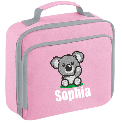 Introducing the ultra-stylish, Personalised embroidery Lunch Box Cooler! It's the total package: Zippered front pocket for easy customization. Zippered main compartment. Fully insulated. Wipeable interior. Internal ID label.  Colour - French Navy Blue Adjustment handle from 7.5cm to 8cm. Reach certified.  Choose between 4 colours - Jet Black, Jungle Camo, Navy Blue, Pretty in Pink!  Rucksack Dimensions 24 x 20 x 8cm. 3 litres.  Personalisation embroidery comes complimentary - no extra cost!