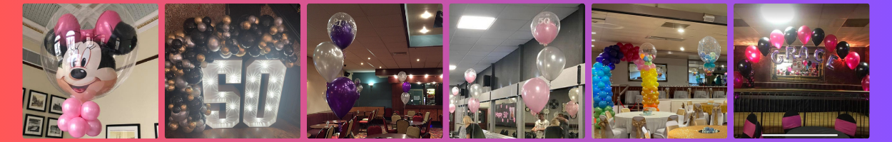 College of balloon decoration ideas, images for birthdays and special events available in St Helens and the surrounding areas.