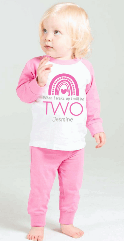 Hey there birthday girl, get ready to add some bright and boho vibes to your sleepwear with our Personalised When I Wake Up Pink Pyjamas! When I rise and shine, I'll be transported to a world of ultimate comfort and style! (No more mismatched PJs for me!)