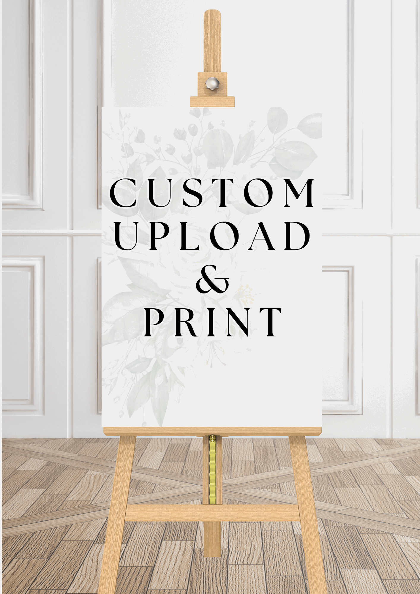 Custom Upload & Print Wedding Welcome Sign