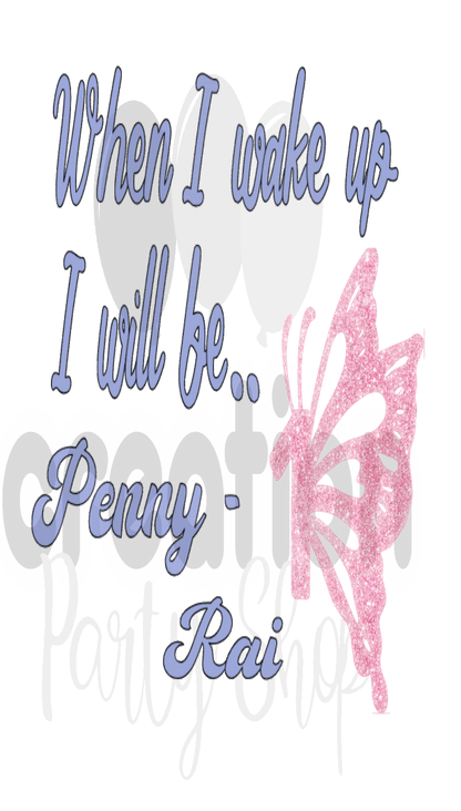 Searching for the perfect wake up PJs for your little girl? Look no more! Our one-of-a-kind "When I Wake Up" design set is the perfect addition to any birthday bash. Personalized with a name and age, these jammies come in both Solid Pink & White, Pink Candy Striped White. Enhance your sleepwear with our exquisite Butterfly Number Monogram Design, featuring delicate and vibrant colours for both the font and butterfly number monogram.