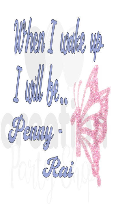 Searching for the perfect wake up PJs for your little girl? Look no more! Our one-of-a-kind "When I Wake Up" design set is the perfect addition to any birthday bash. Personalized with a name and age, these jammies come in both Solid Pink & White, Pink Candy Striped White. Enhance your sleepwear with our exquisite Butterfly Number Monogram Design, featuring delicate and vibrant colours for both the font and butterfly number monogram.