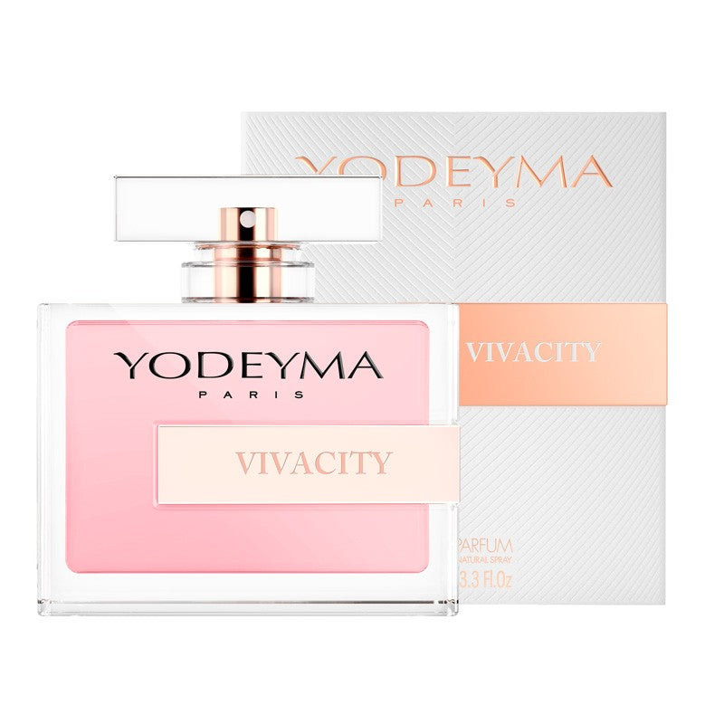 Yodeyma Vivacity is a soft, cheerful perfume with tangerine, Grasse rose, and sandalwood, inspired by Joy by Dior. Perfect for a vivacious, tender woman.