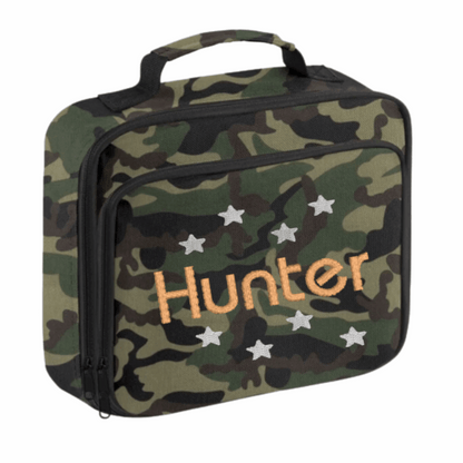 Personalised Lunch Box Cooler camouflage. Personalisation comes complimentary free.