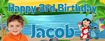 Decorate your birthday bash with some "Ohana" vibes! These themed Lilo &amp; Stitch banners and posters will make your party even more memorable (and Instagram-worthy!).
