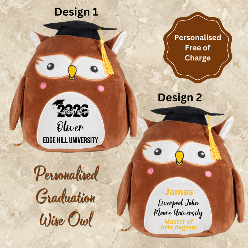 Customised owl teddy bear for graduation uk