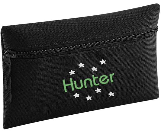 Stay organised in style with our Personalised Pencil Case, perfect for school, home, or work! Choose from a variety of vibrant colours, stylish design, and fun font designs to make it truly your own.

✨ Product Features

Spacious zipped main compartment – ideal for pens, pencils, markers, and more
Internal identification label – so it never gets lost
Customise with your name and choice of font and stars around
Choice of 8 colours. Durable, lightweight, and made for everyday use