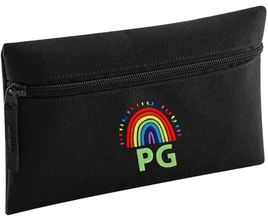 Stay organised in style with our Personalised Pencil Case, perfect for school, home, or work! Choose from a variety of vibrant colours, stylish design, and fun font designs to make it truly your own.

Product Features

Spacious zipped main compartment – ideal for pens, pencils, markers, and more
Internal identification label – so it never gets lost
Customise with Initials and choice of font and rainbow design.
Choice of 8 colours. Durable, lightweight, and made for everyday use