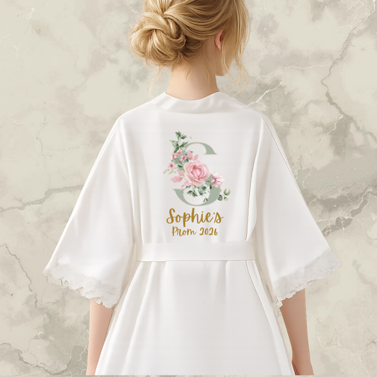 knee length dresses for ladies Doodle Wool & Cat Paws Personalised Dressing Gown main image 1