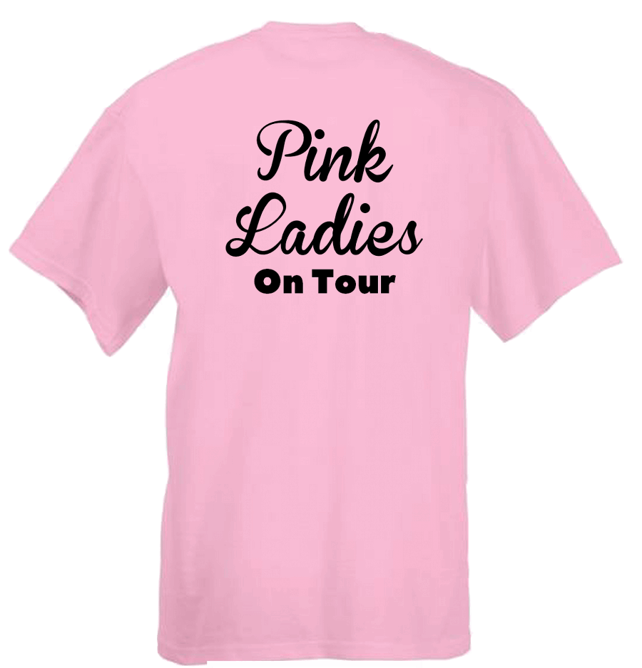 Get ready to party with our one-of-a-kind custom t-shirts for your hen do! Add your name and number on the back to make them truly yours. With 30 vibrant colour options up to size 5XL*, embrace the&nbsp;Pink Ladies theme from the film Grease with or without the location and year for the perfect Hen Do celebration in style! And don't forget to check out our trendy glitter designs. Our 100% cotton t-shirts offer a comfortable classic fit."