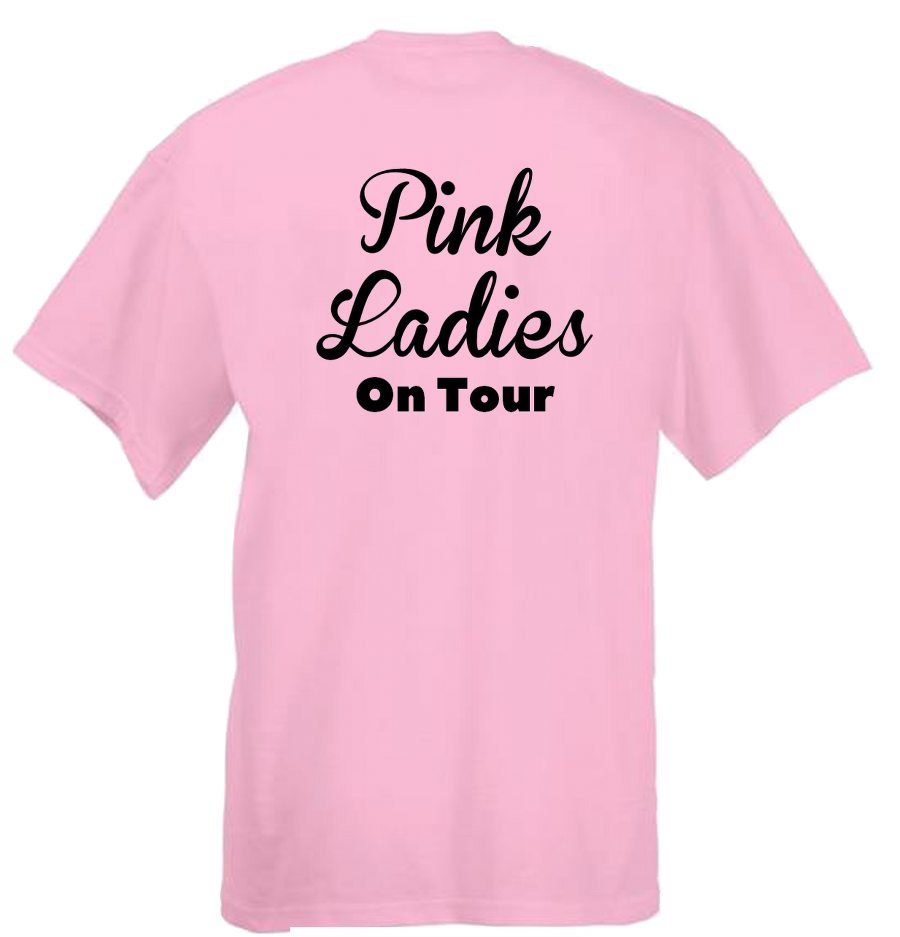 Get ready to party with our one-of-a-kind custom t-shirts for your hen do! Add your name and number on the back to make them truly yours. With 30 vibrant colour options up to size 5XL*, embrace the&nbsp;Pink Ladies theme from the film Grease with or without the location and year for the perfect Hen Do celebration in style! And don't forget to check out our trendy glitter designs. Our 100% cotton t-shirts offer a comfortable classic fit."