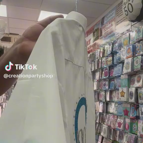 personalised glitter heart leavers shirt with bows