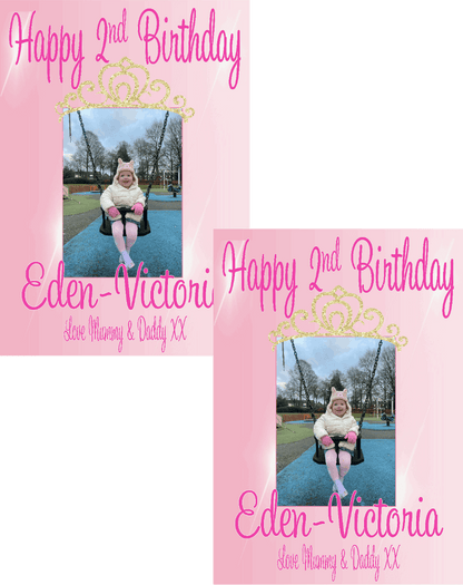 custom princess birthday poster any age