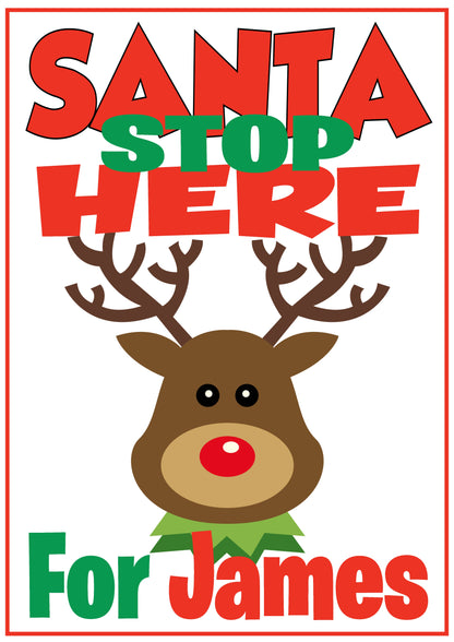 Get ready to spruce up your windows with a touch of holiday cheer and to let Santa know where to stop. Our personalised posters will add a festive touch to your home, with a choice of fun and playful designs featuring the North Pole, adorable elves, and whimsical reindeer. Make your home stand out this season with our one-of-a-kind Santa Stop Here Window Posters.