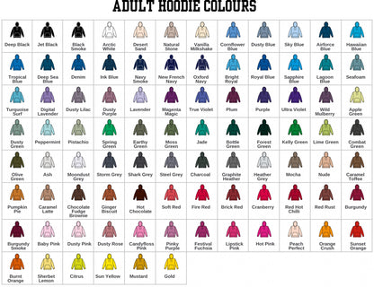 Personalised School Leavers Hoodies, Jumpers Class of 2025 for Junior, High School, University - Kids & Adults