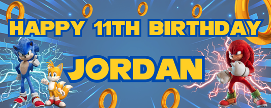 Make your child's birthday extra special with Sonic The Hedge Hog themed banners and posters. With these fun and colorful decorations, your child and their friends will feel like they're in the game! They'll love the excitement and adventure these decorations bring to their party.
